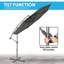 Breyan 300cm Cantilever Parasol-1620290489