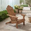 Chaise d'extérieur Adirondack pliable en bois d'acacia avec dossier à lattes et larges accoudoirs, idéale pour la terrasse, le patio ou le bord de la piscine.-550841615