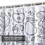 Rideau de douche transparent transparent, rideaux de douche pour la salle de bain avec 12 crochets-130016358