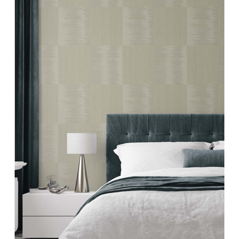 Papier peint non tissé Seabrook Designs, Champagne métallique