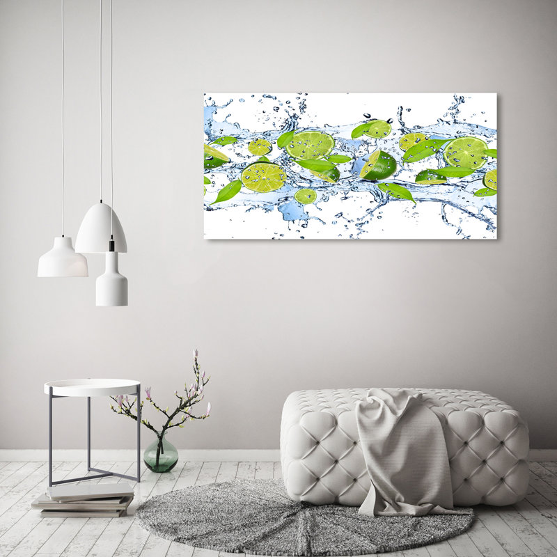 Limes And Water - Wrapped Canvas Print
