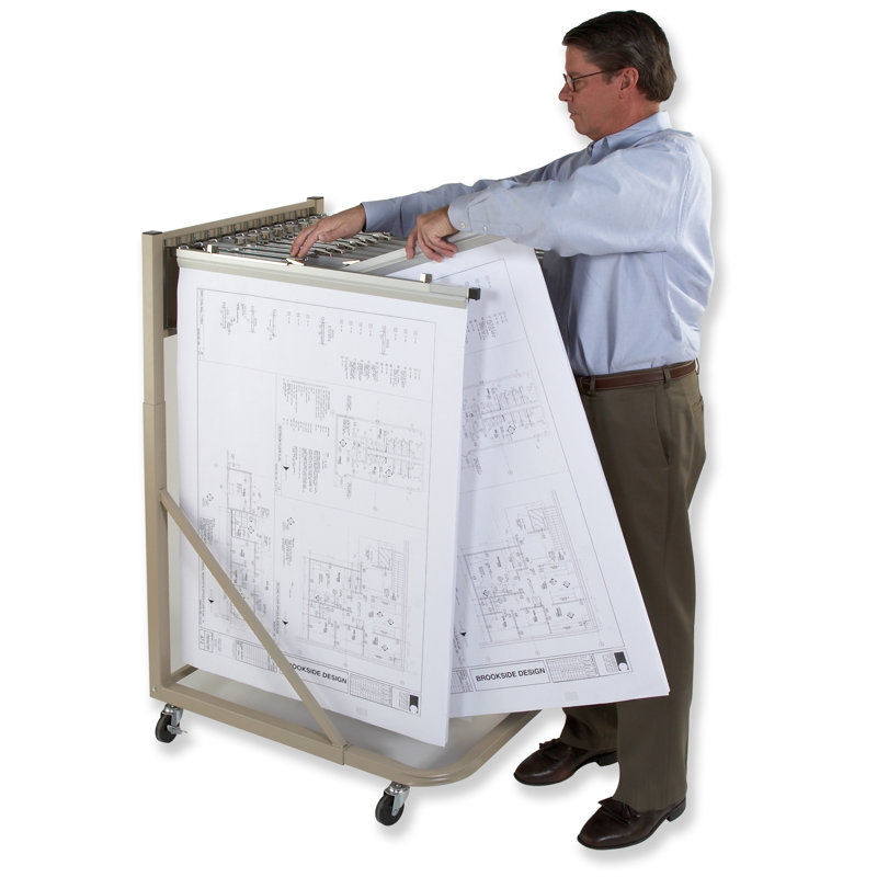 Étagère de rangement mobile avec 12 supports pivotants Brookside Design MRWH