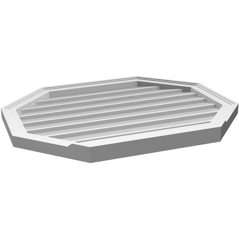 Évent horizontal gondole allongé en surface octogonal Signature, H 26 po x l 32 po x P 2 po