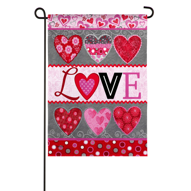 Drapeau de jardin en polyester 18 x 12,5 po Avalinn