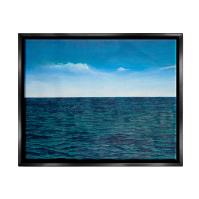 Deep Ocean Blue Water Waves Framed Floater Canvas Wall Art By Michael Willett -  Stupell Industries, as-592_ffb_16x20