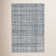 Tapis bleu / ivoire en laine Harris
