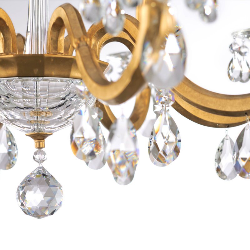 San Marco 8 - Light Chandelier, Heirloom Gold