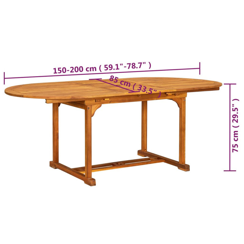 Knutsen Oval 6 - Person Dining Set