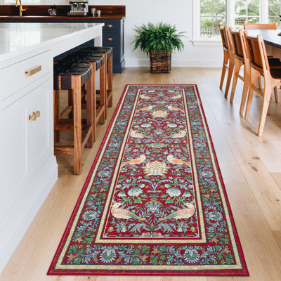  Tapis lavables pour le salon, tapis floraux antidérapants, tapis doux pour oiseaux botaniques résistant aux taches, tapis de sol intérieurs pliables pour la chambre à coucher, la chambre de bébé, la salle à manger
