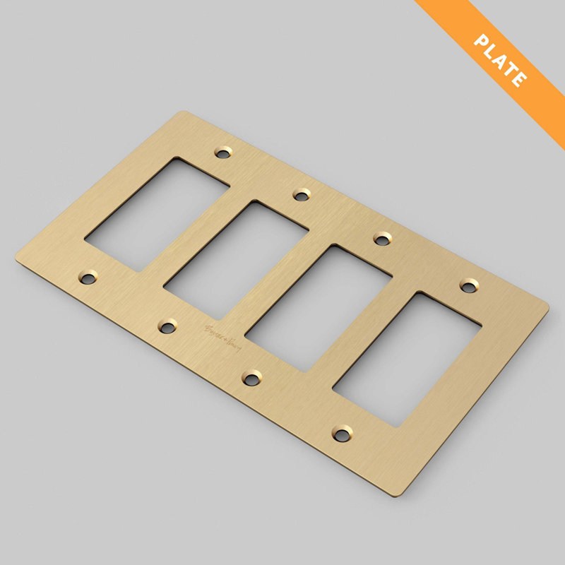 4G Plate / Logo , Brass