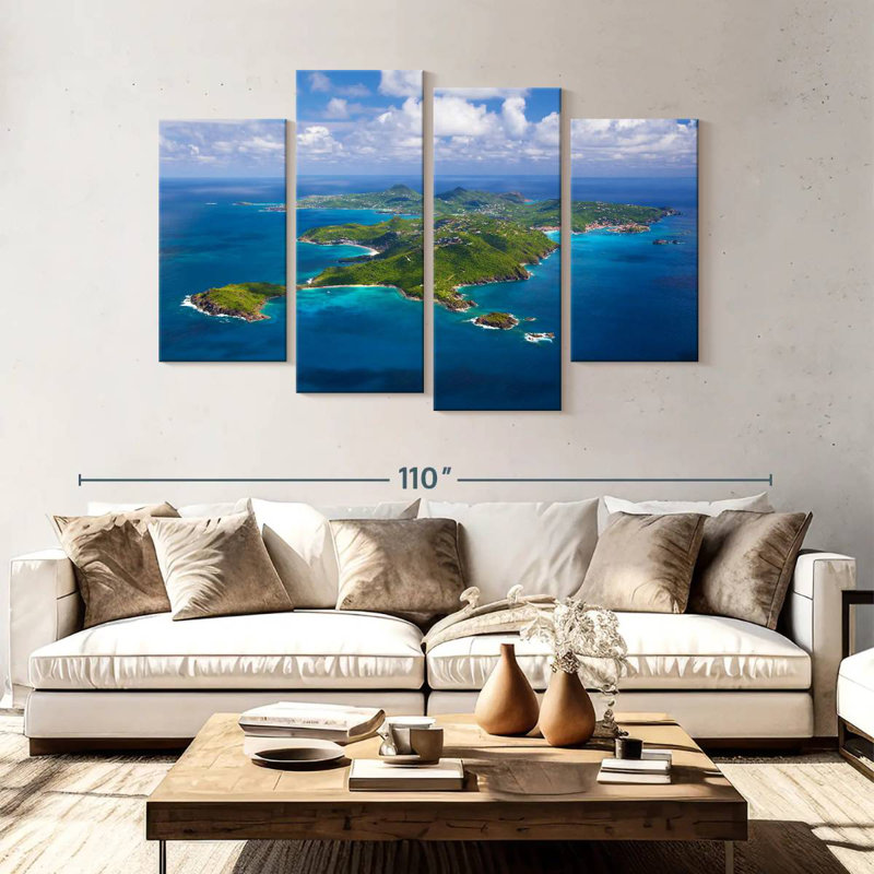 St Barth à couper le souffle, H 54 po x l 84 po