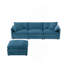 Canapé modulaire luxueux en chenille avec plusieurs conforts pour le salon