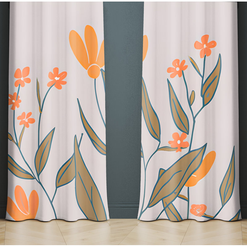 Rideau en polyester Beauvoir, L 40 po x L 61 po