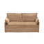 Canapé-lit ergonomique 59,5 po avec rangement et charge - lit convertible en chenille de soutien, capacité de 800 lb, poches latérales et ports USB / Type-C pour le salon et les petits espaces-1128010849