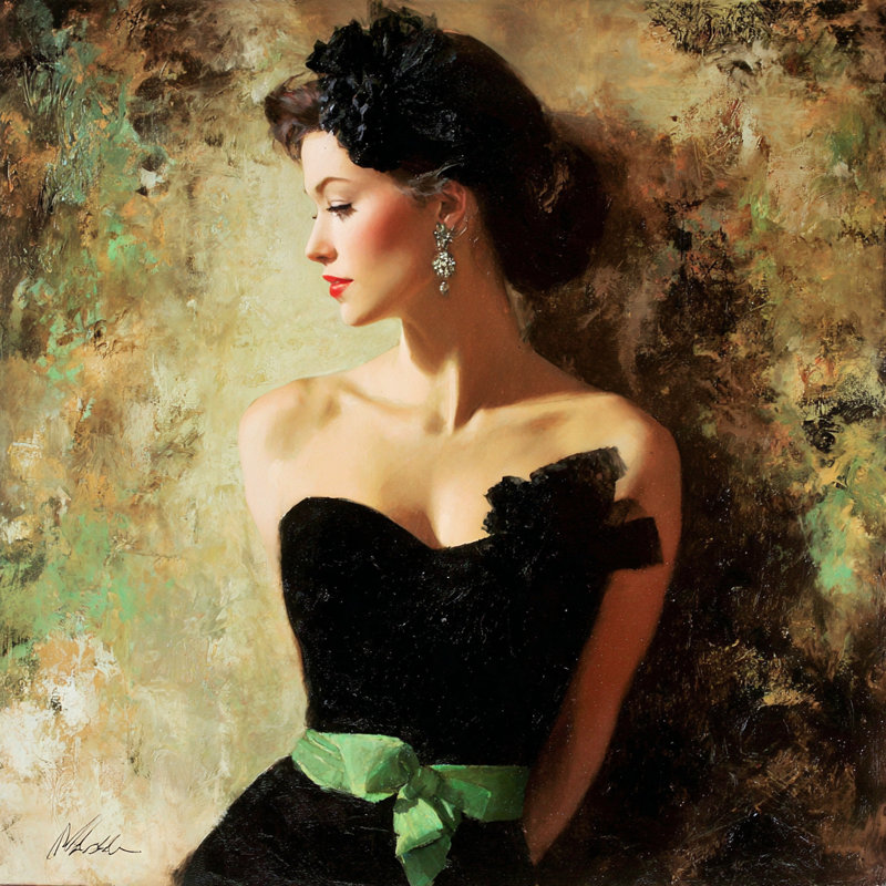 Art mural Emerald Elegance