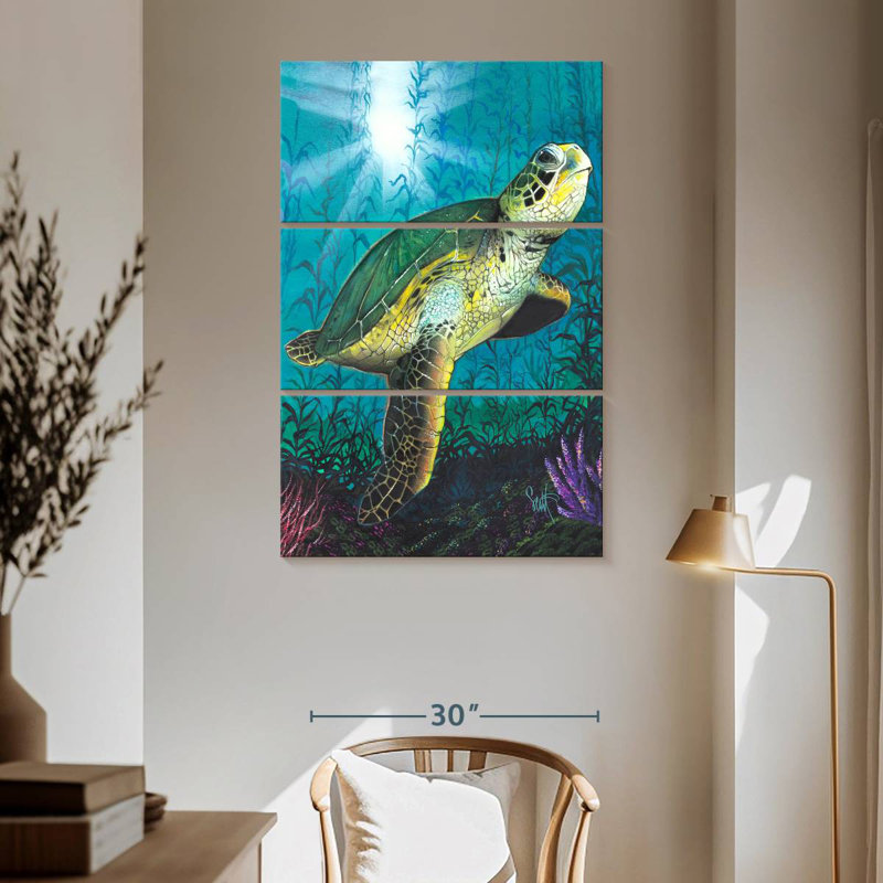 Brampt Turtle Underwater, 65" H x 42" W