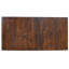 Table de salle à manger rectangulaire en bois massif (97 po)