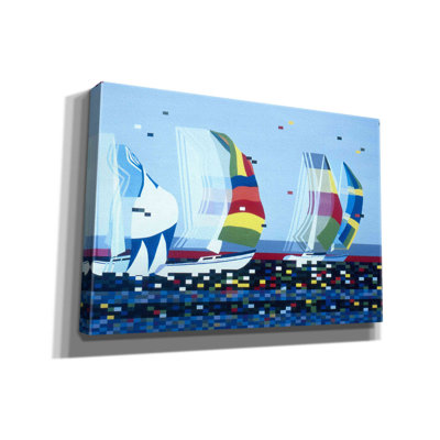 Sail Boat  Wrapped Canvas Print