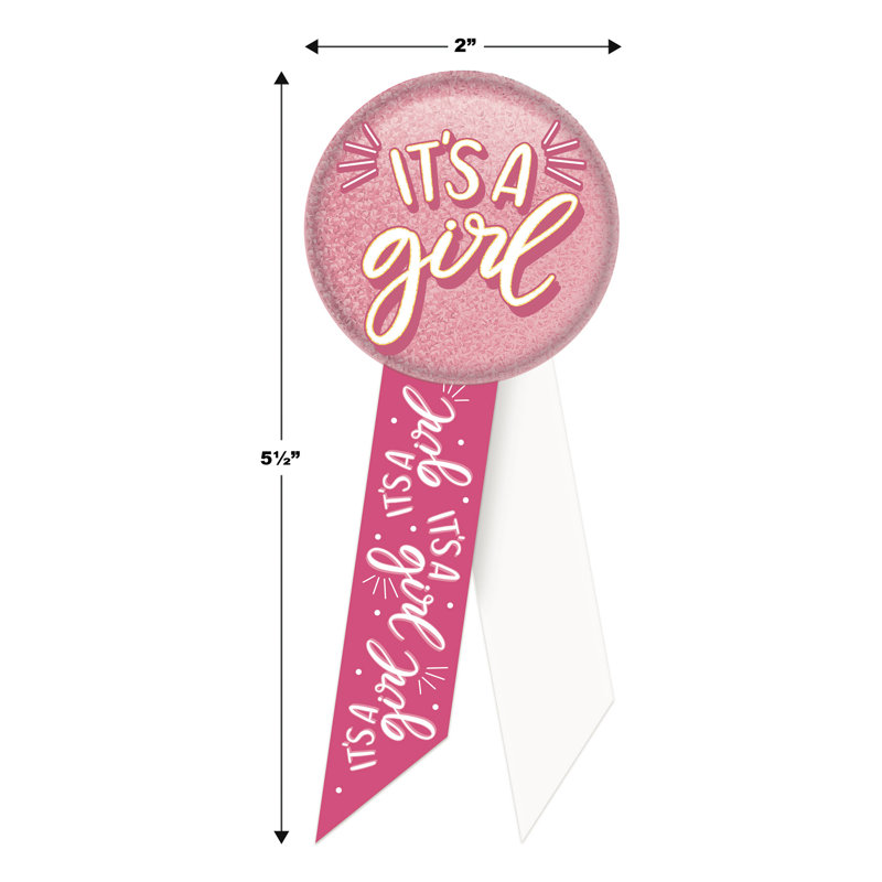 «It's A Girl Rosette»