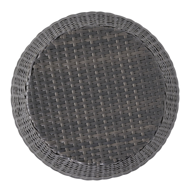 Outdoor Wicker 14.00" Patio Side Table