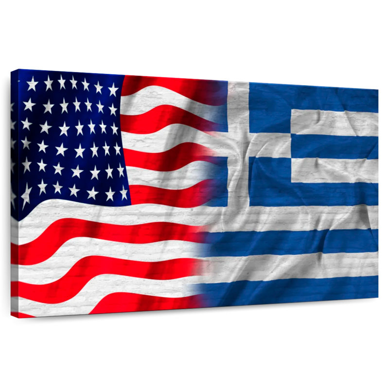 Borges USA And Greece Flags