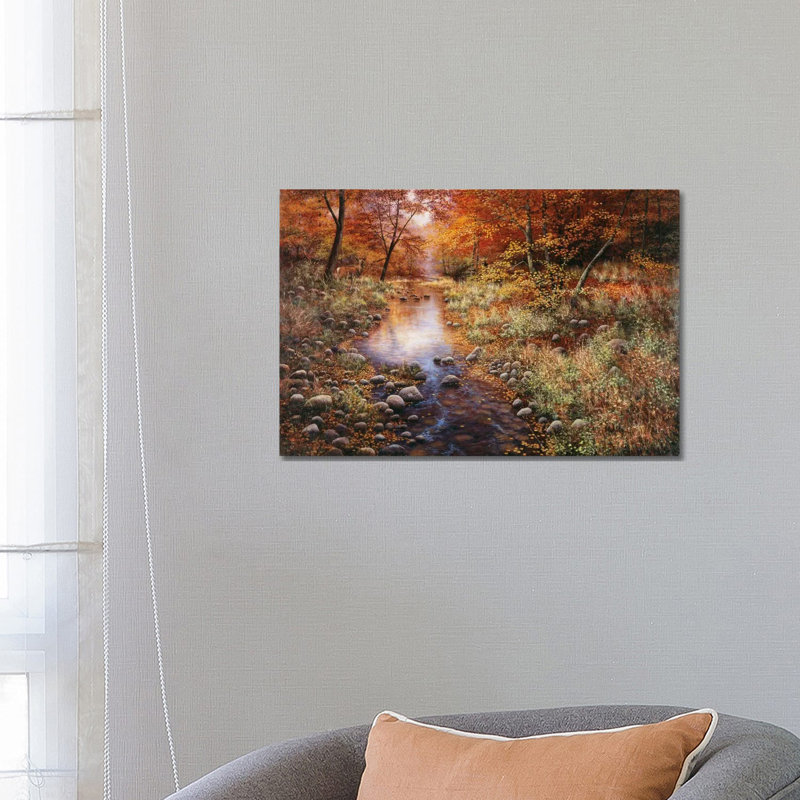 Autumn Gold 1 Piece Wrapped Canvas Wall Art, 66.04 cm H x 45.72 cm W x 3.175 cm D
