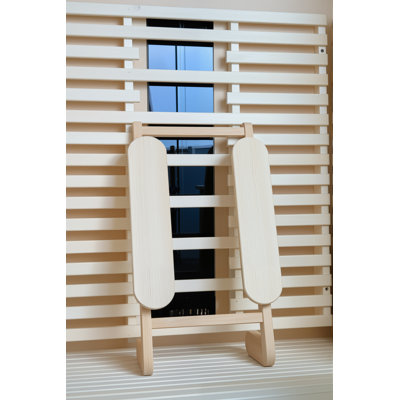 【Nouveauté】 Dossier de sauna ergonomique en bois de cèdre de 22,6 po de hauteur convenant aux saunas d'intérieur et d'extérieur