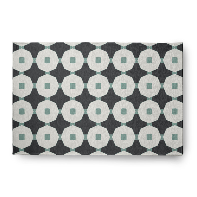 Chenille Geometric Indoor Rug, Rectangle 4' x 6'