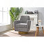 Fauteuil rotatif à 360 degrés, tissu en lin, conception ergonomique, fauteuil de chambre et chaise de salon