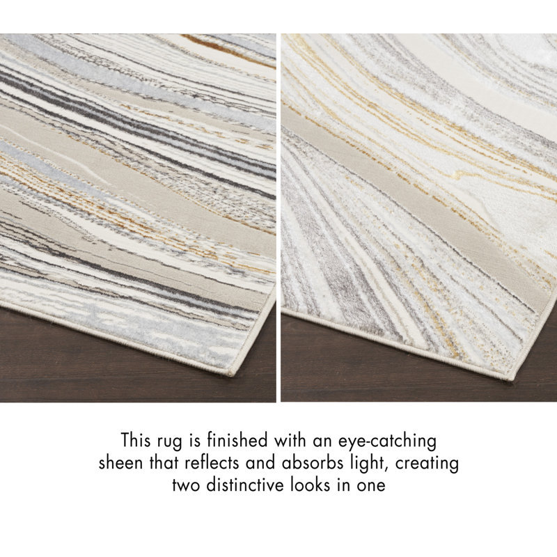 Blerona Abstract Indoor Rug, Rectangle 7'10" x 9'10"