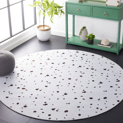 Faux Hide Performance Machine Washable Abstract Rug
