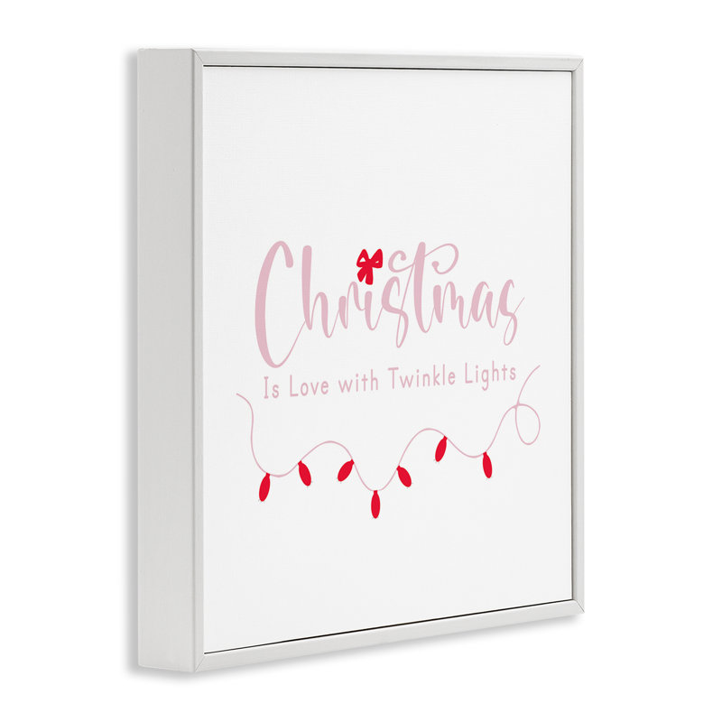 «Christmas Is Love with Lights», estampe numérique, design par Lauren Rader, H 12 po x l 12 po