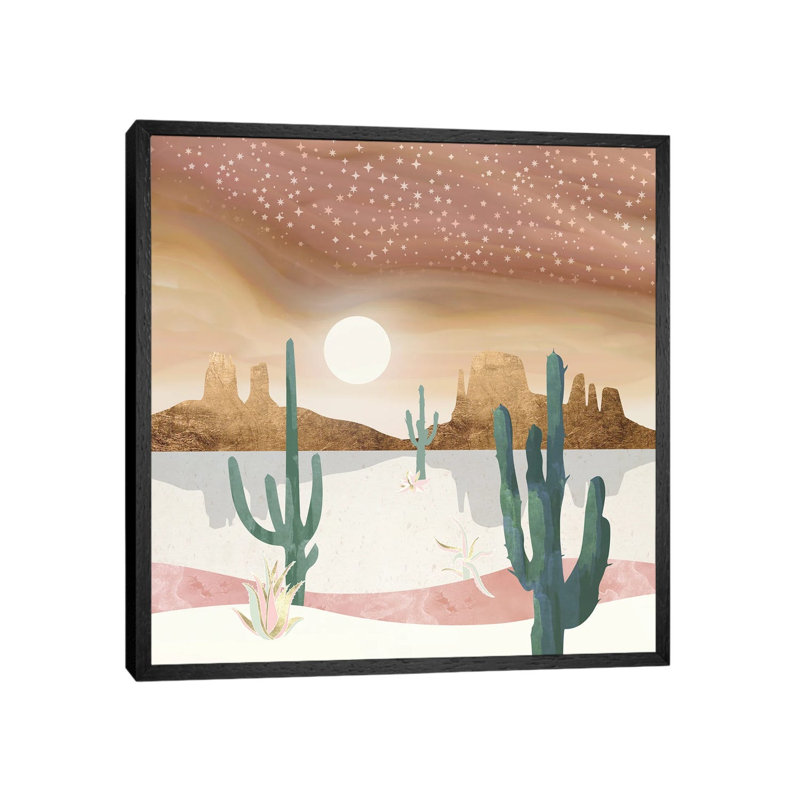 Honey Sky - Print on Canvas, Black Framed, 45.72 cm H x 45.72 cm W