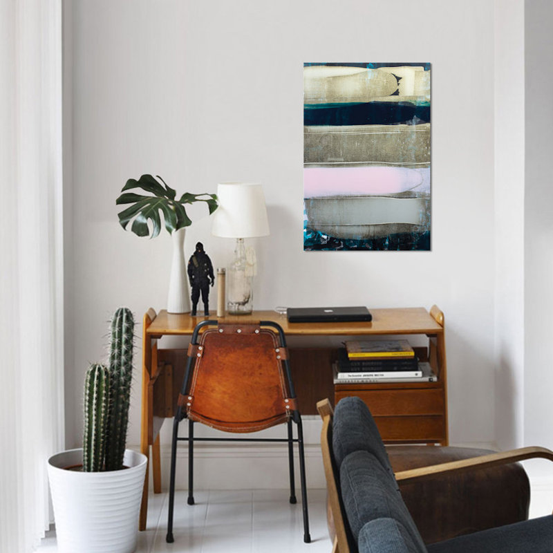 « number stripe i », impression sur toile, H 12 po x l 8 po x P 0,75 po, Pas de tapis, Toile tendue