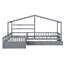 Lit plateforme House avec trois tiroirs de rangement-707042912