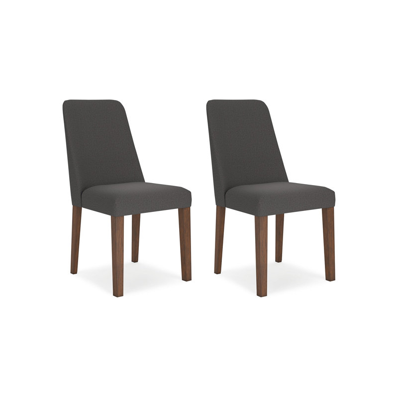 Ensemble de 2 chaises d'appoint Jeyn, Gris anthracite