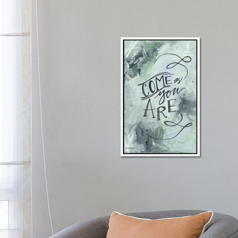 Come As You Are I by Jessica Mingo - Painting on Canvas, White Floater Framed, 66.04cm H x 45.72cm W x 3.81cm D