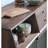 Simple glass sliding door storage sideboard