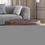Rond avec revêtement en similicuir - siège brun foncé moderne et chic-335734022