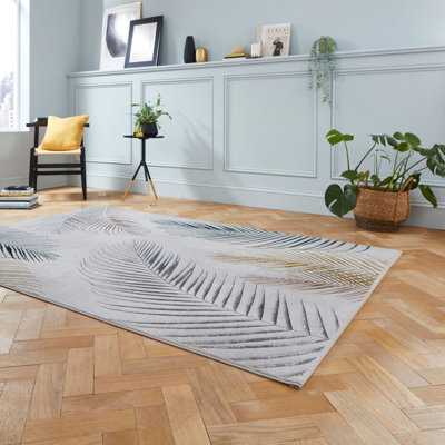 Creation area rug Machine Woven Rectangle Grey