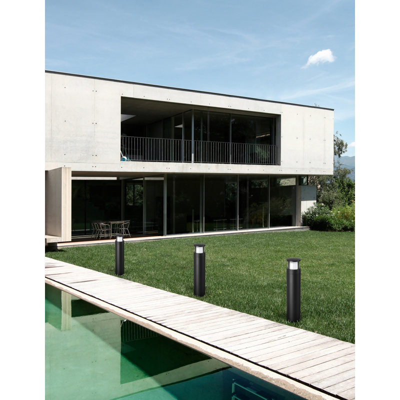 Agosto Black Integrated LED Aluminium Pathway Light