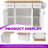 Rubber Wood Kitchen Island Cart With Drop Leaf Embossed Texture 4 Doors & 3 Drawers-942483220