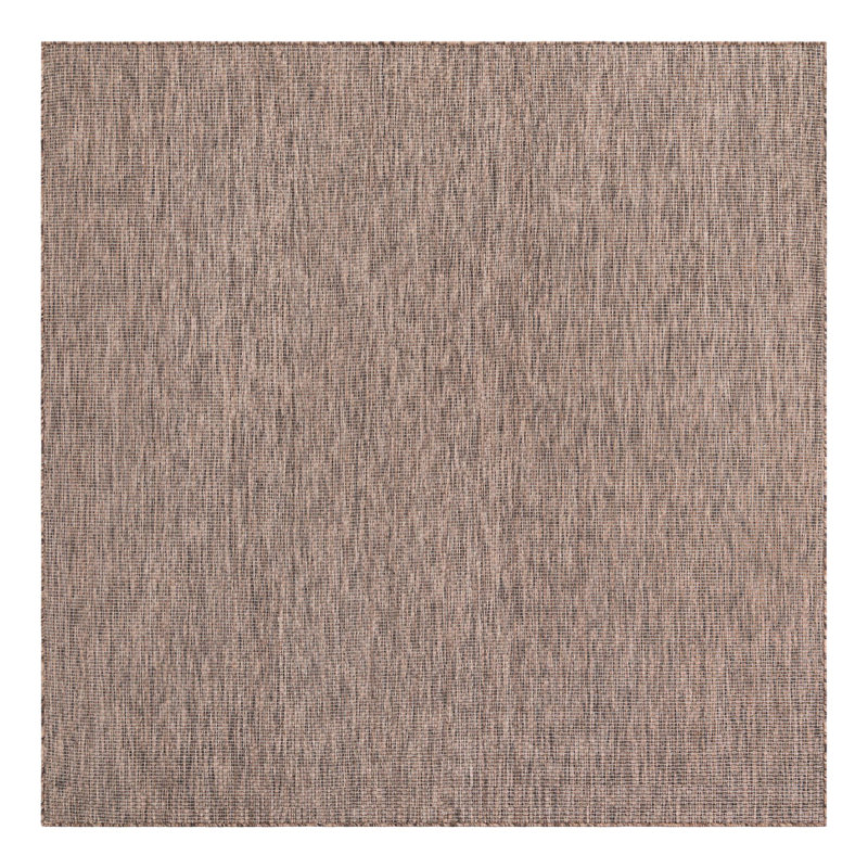 Tapis intérieur brun clair Abderus, Carré 7 pi 10 po