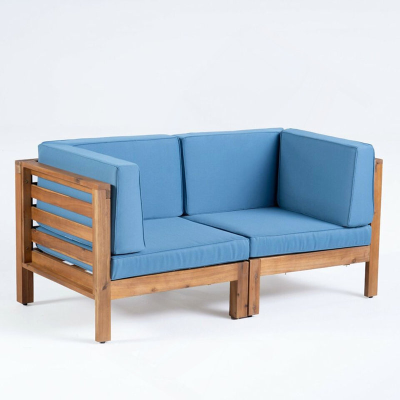 OANA 2-Piece LOVE SEAT SET, BLUE