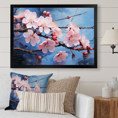 Art japonais Japon, rêve rose et bleu II - Japon, décoration murale
