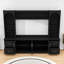 Meuble audio-vidéo en bois avec tiroirs de rangement, tablettes et armoire-52248388