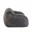 Fauteuil à billes d'intérieur, fausse fourrure grise