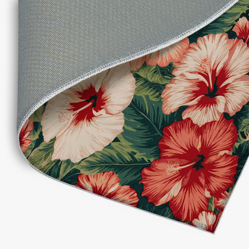 Tapis d'intérieur et d'extérieur brun Botanical, Rectangulaire 2 pi x 3 pi