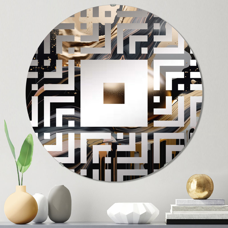 Adoline - Miroir mural carré, 31,4 po x 31,4 po