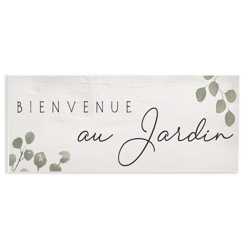 Plaque murale «Subtle Welcome Garden» par Lil 'Rue